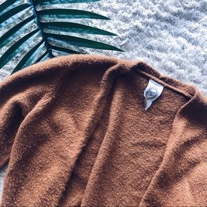Burnt Orange Long Cardigan